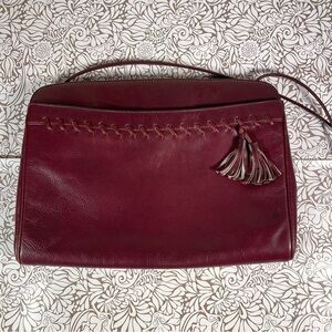 Susan Gail Vintage genuine leather burgundy bag